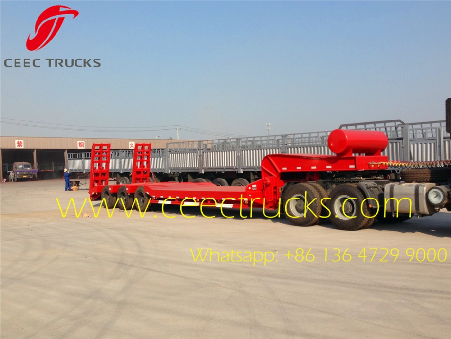 60 T heavy 3-axle low bed semitrailer