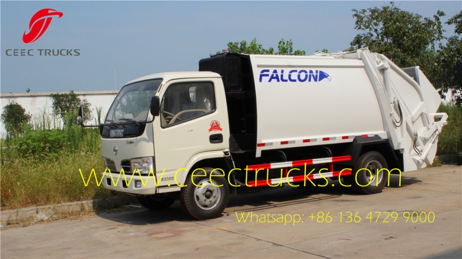 Dongfeng 4000 ltrs trash compactor trucks export Ecuador