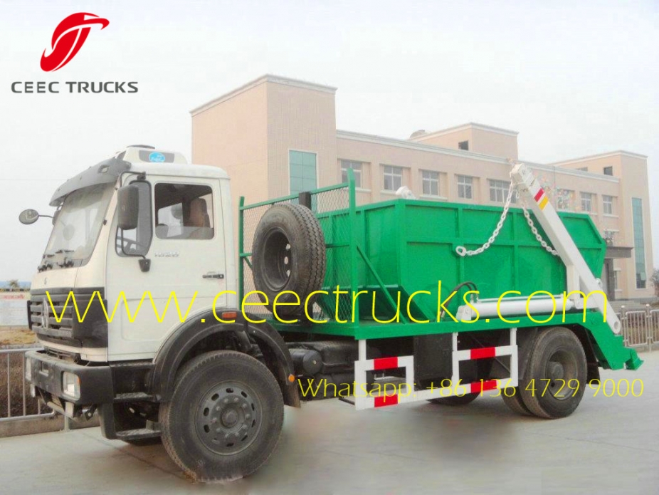 10 cbm Skip Bin Truck RHD Truck Skip Bin Loader supplier