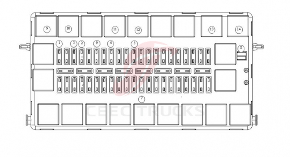 Beiben NG80B tipper truck electric control assembly supplier