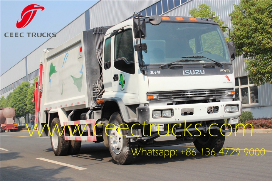 ISUZU 10000 liters refuse compression trucks low price