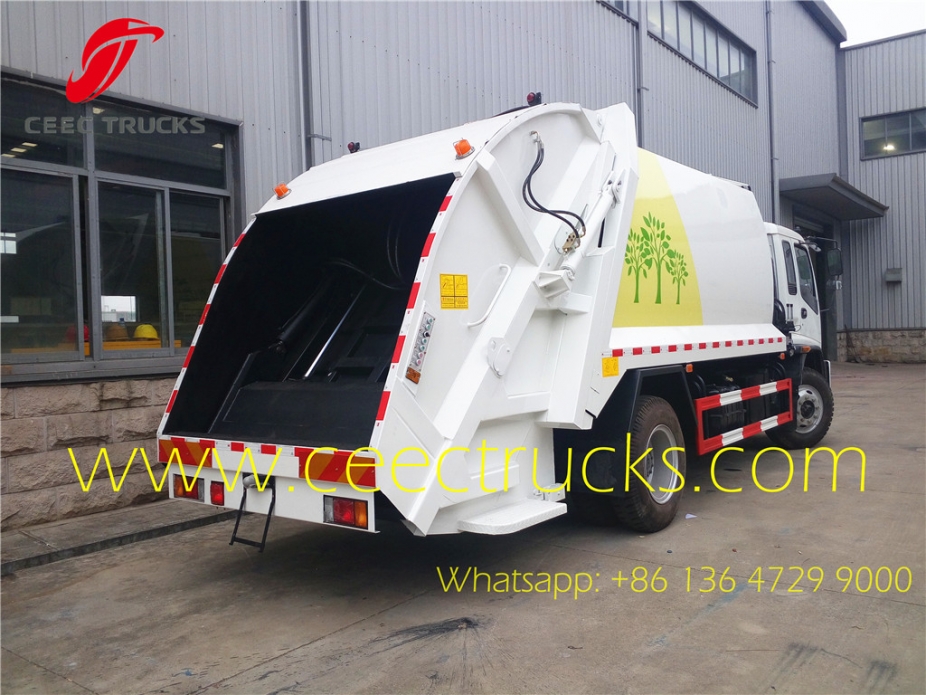 One unit ISUZU 12 CBM garbage compactor truck export Mongolia