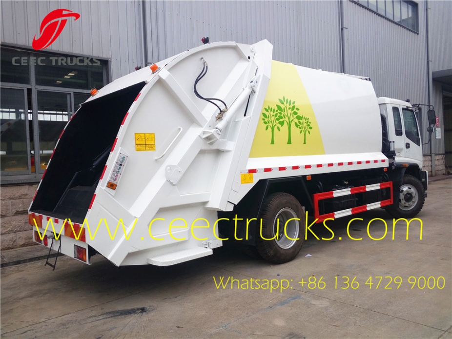 One unit ISUZU 12 CBM garbage compactor truck export Mongolia