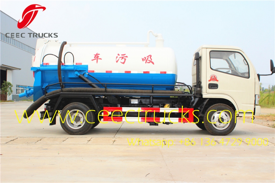 dongfeng sewer cleaning truck 3CBM cesspit emptier manufacture sale