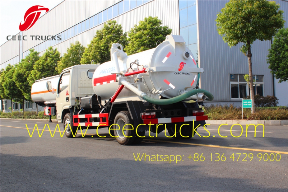 Manufacturer supply dongfeng 4CBM cesspit emptier truck lowest price