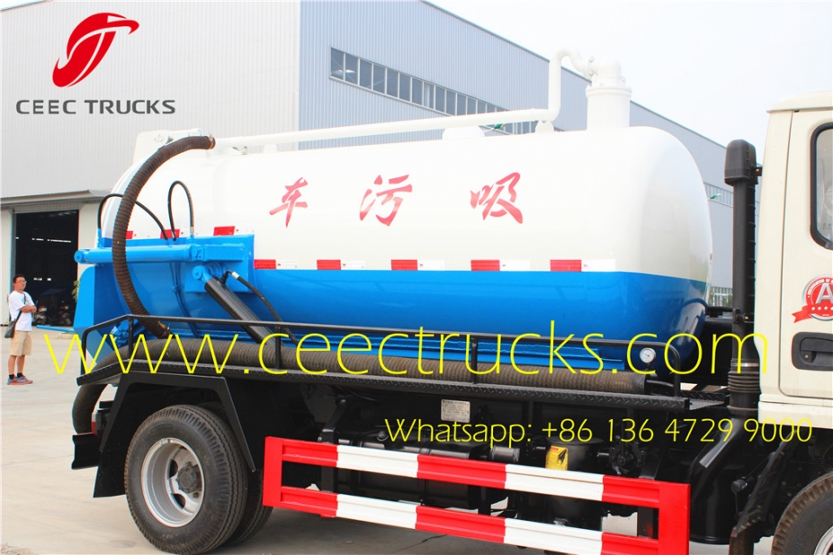 dongfeng sewer cleaning truck 3CBM cesspit emptier manufacture sale