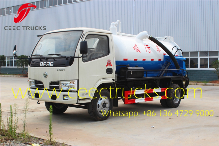 dongfeng sewer cleaning truck 3CBM cesspit emptier manufacture sale