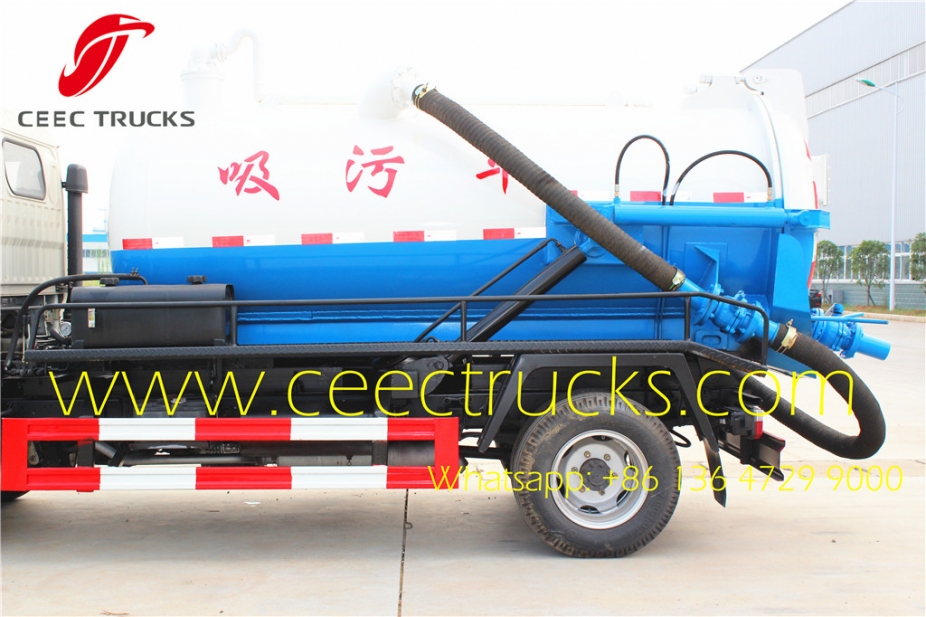 dongfeng sewer cleaning truck 3CBM cesspit emptier manufacture sale