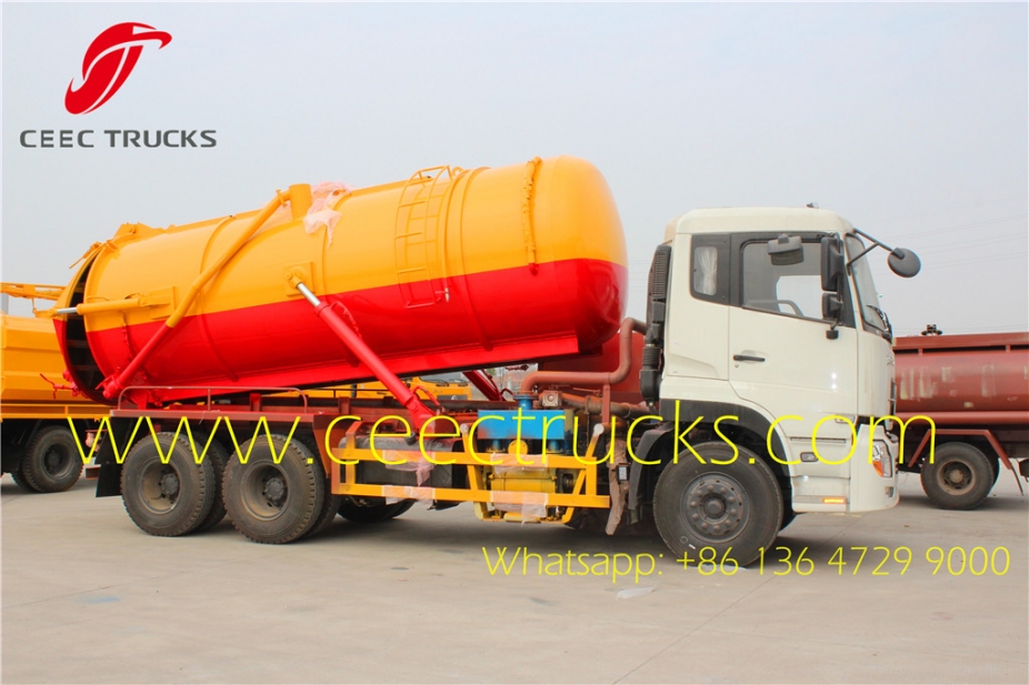 Hot sale Dongfeng 6x4 18000 Litres Vacuum Sewage Suction Tanker Truck