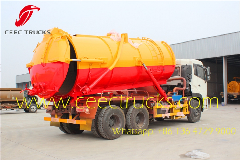 Hot sale Dongfeng 6x4 18000 Litres Vacuum Sewage Suction Tanker Truck