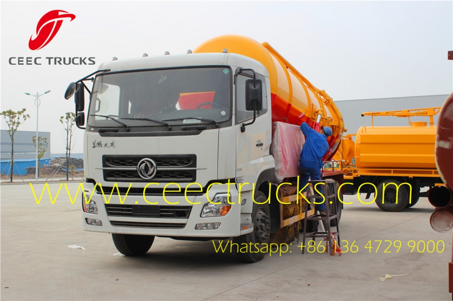 Hot sale Dongfeng 6x4 18000 Litres Vacuum Sewage Suction Tanker Truck