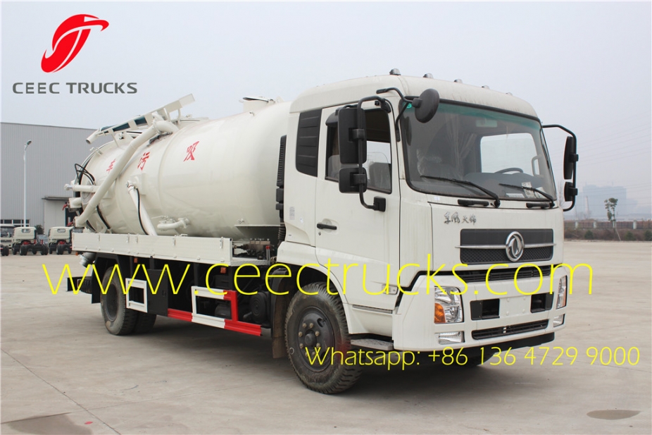 Dongfeng / ISUZU vacuum sewage suction truck 12cbm withe colour for UN