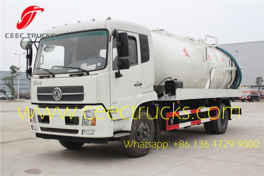 Dongfeng / ISUZU vacuum sewage suction truck 12cbm withe colour for UN