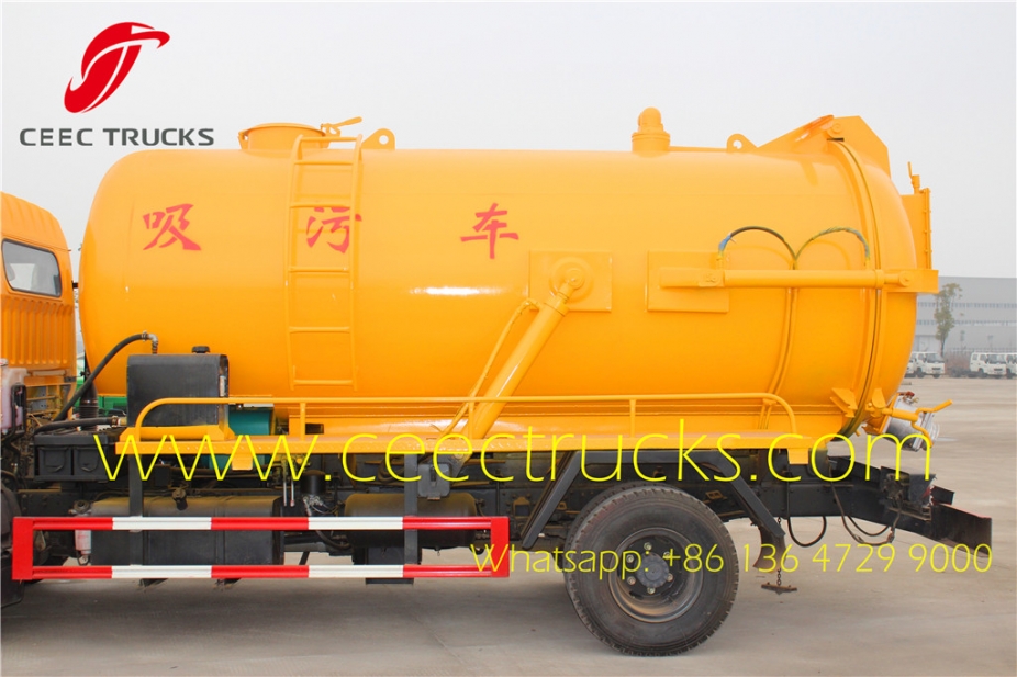 Dongfeng 6000liters vacuum suction tanker truck supplier