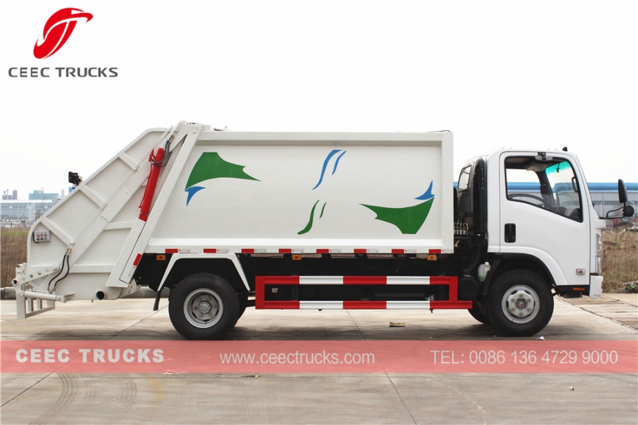 8000L garbage compactor truck ISUZU brand