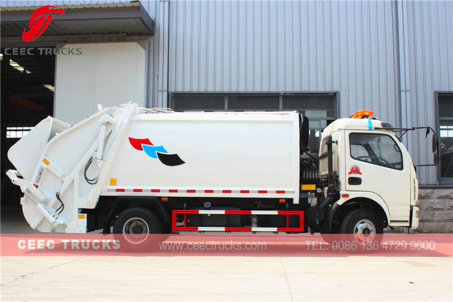 Famous DongFeng 8 CBM waste compactor truck