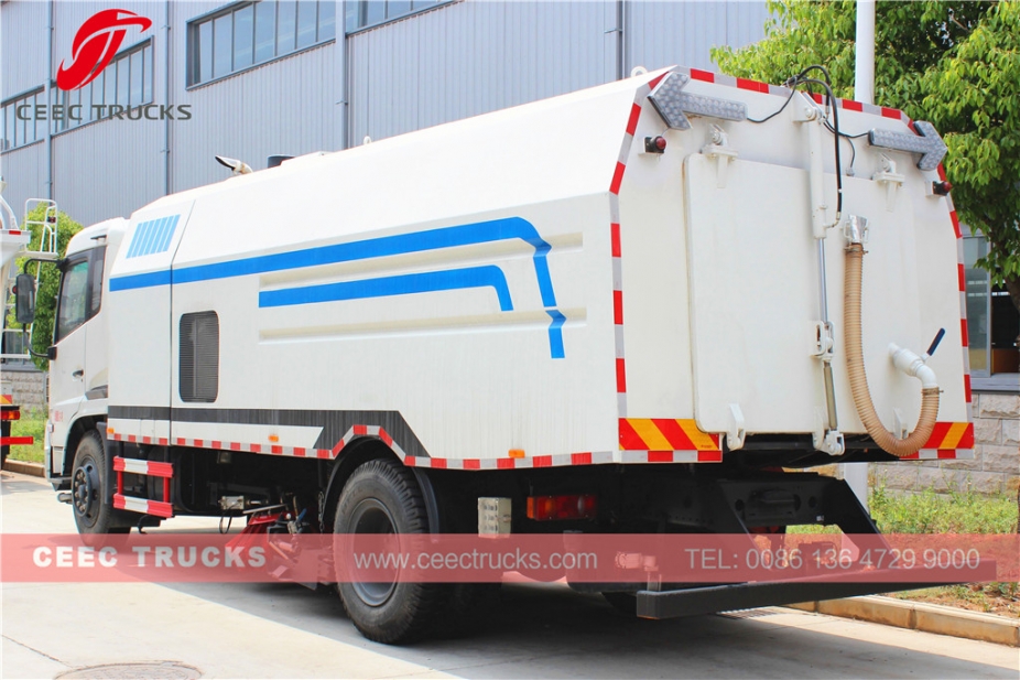 Caminhão de limpeza de estradas Dongfeng 12CBM