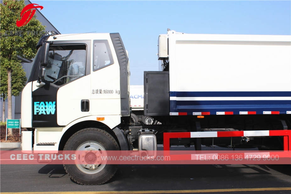 TOP quality FAW 12 CBM waste collection truck