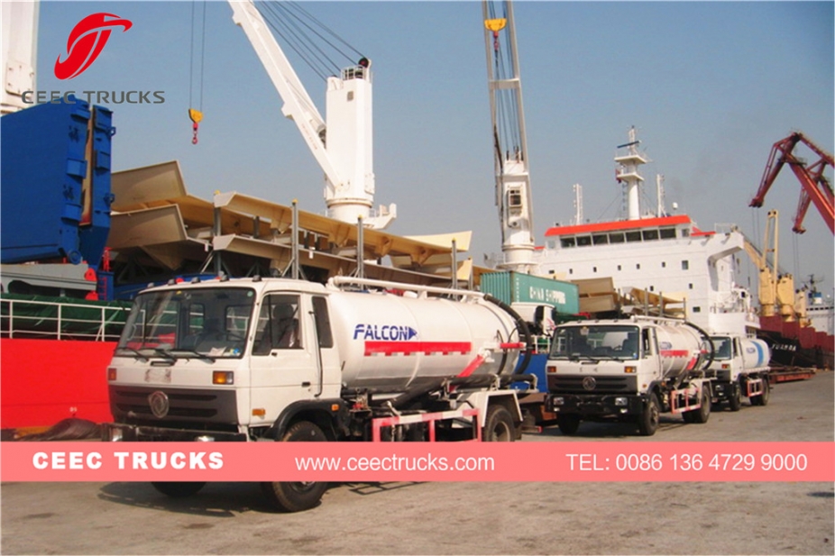 Caminhão tanque a vácuo Dongfeng 10.000L