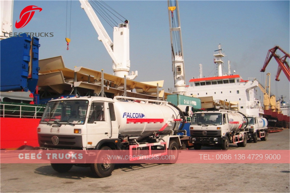 Caminhão tanque a vácuo Dongfeng 10.000L