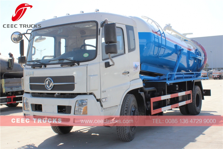 Caminhão de esgoto a vácuo Dongfeng 10.000L