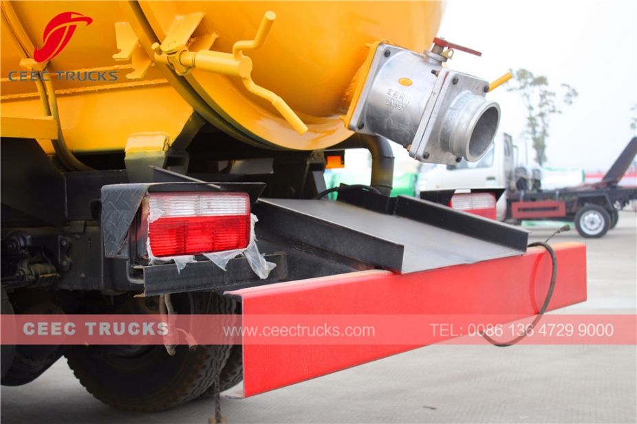 6CBM sewage suction tank truck