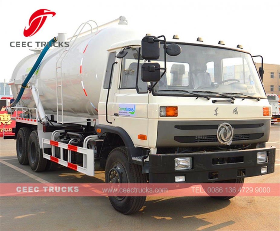 Caminhão tanque de sucção de esgoto Dongfeng 16CBM