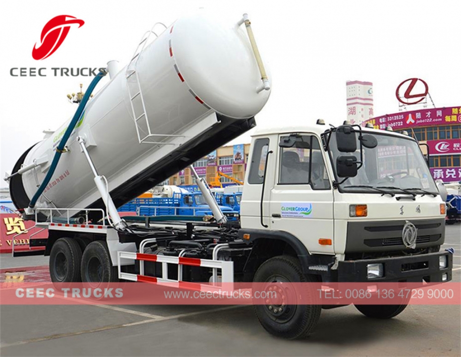 Caminhão tanque de sucção de esgoto Dongfeng 16CBM