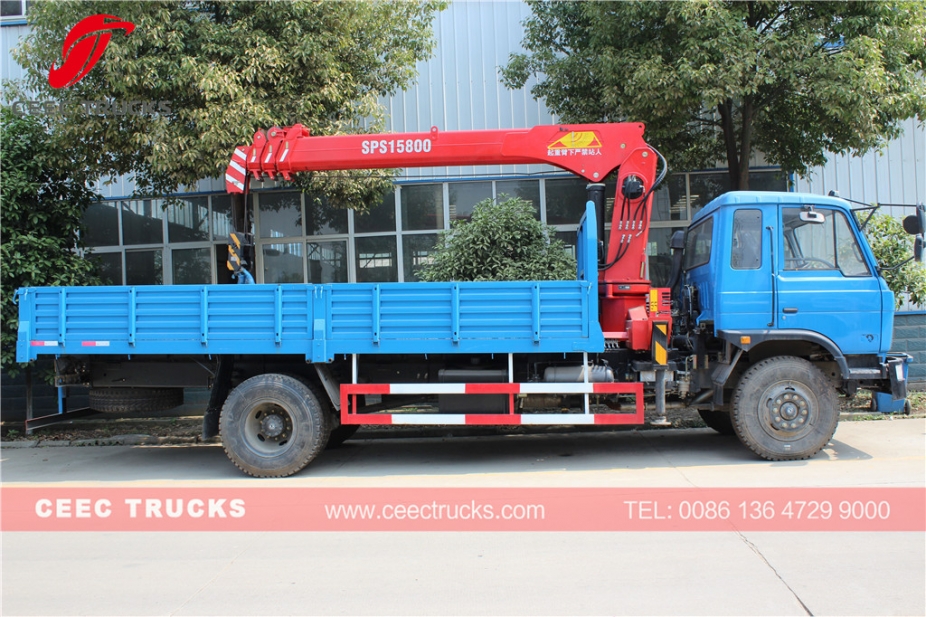 DONGFENG 6.3T boom crane trucks with Palfinger brand crane