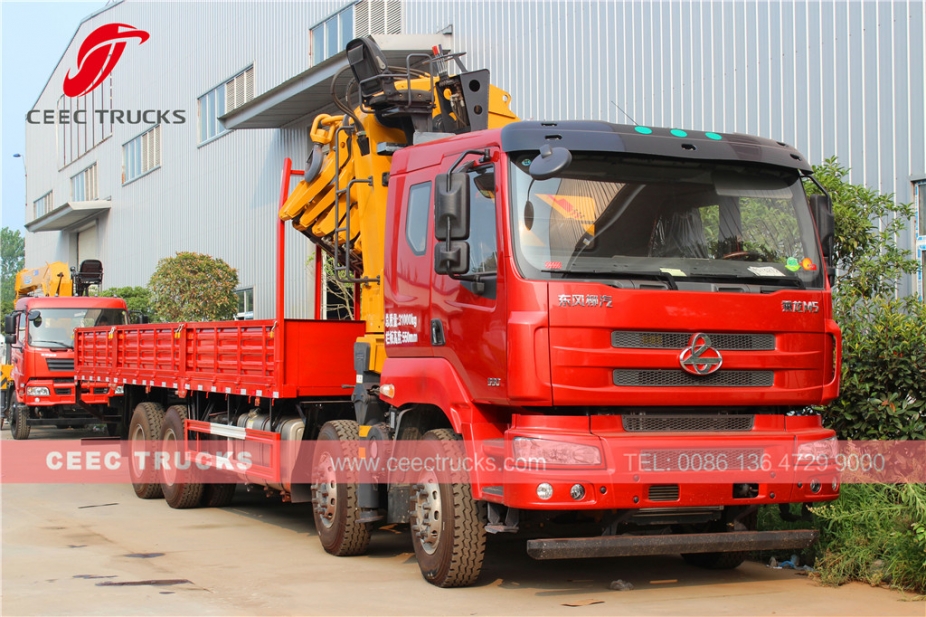 Caminhão guindaste com lança articulada 25 T dongfeng