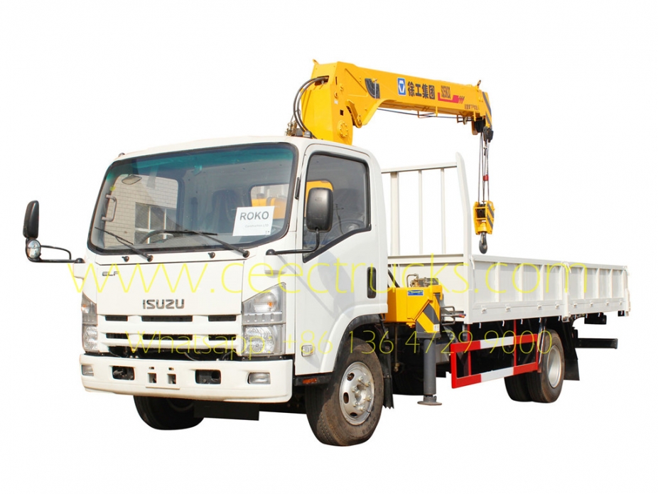 TOP quality ISUZU 5 T truck crane