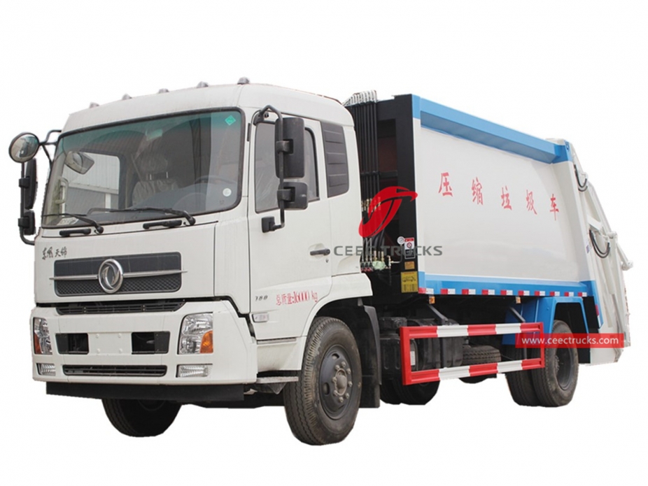 Caminhão compactador de lixo 14CBM Dongfeng