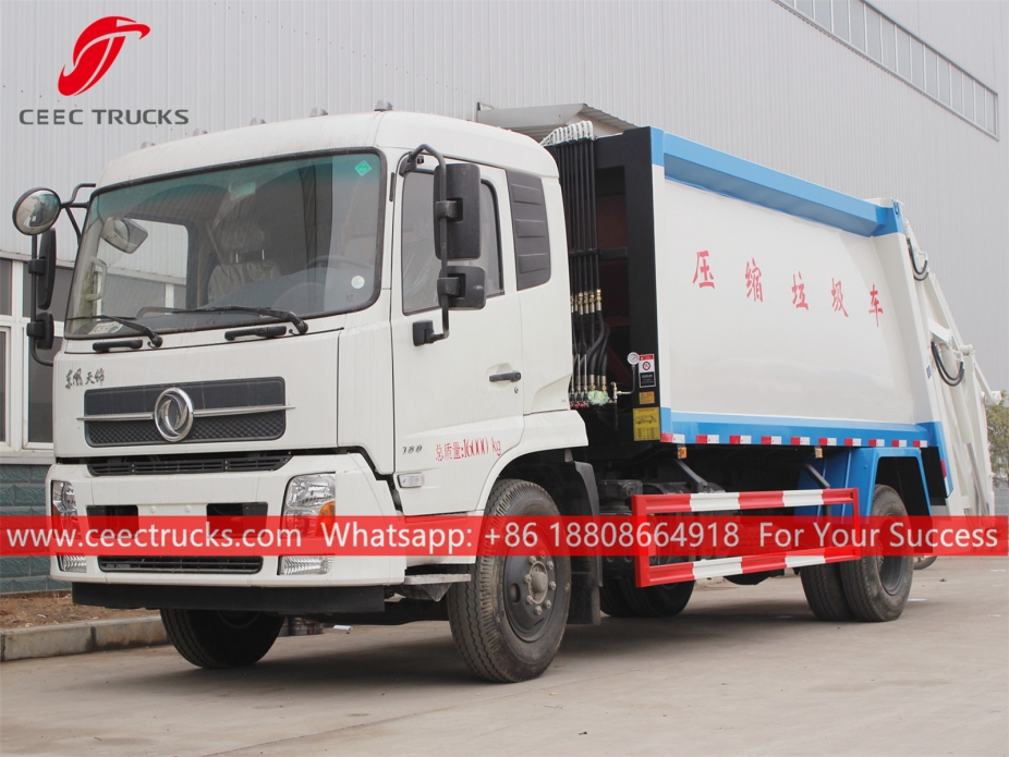 Caminhão compactador de lixo 14CBM Dongfeng