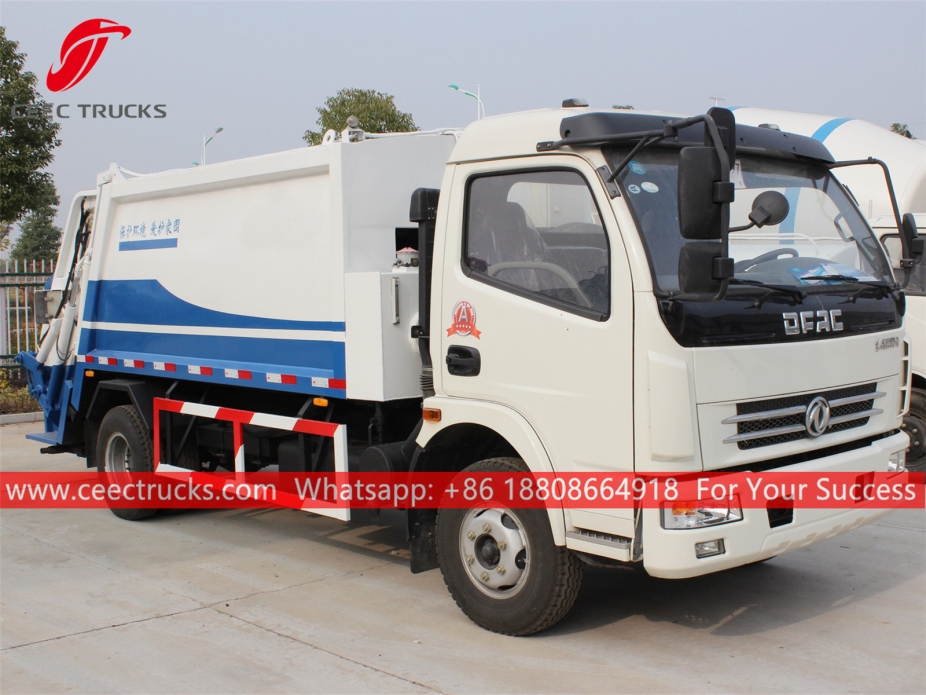 Compactador de carregador traseiro 7CBM Dongfeng