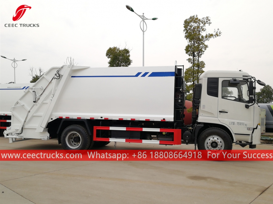 Caminhão compactador de lixo 12CBM Dongfeng