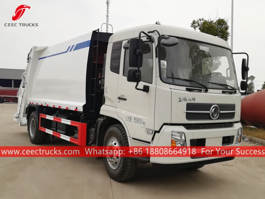 Caminhão compactador de lixo 12CBM Dongfeng