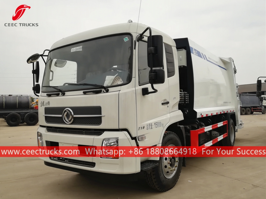 Caminhão compactador de lixo 12CBM Dongfeng