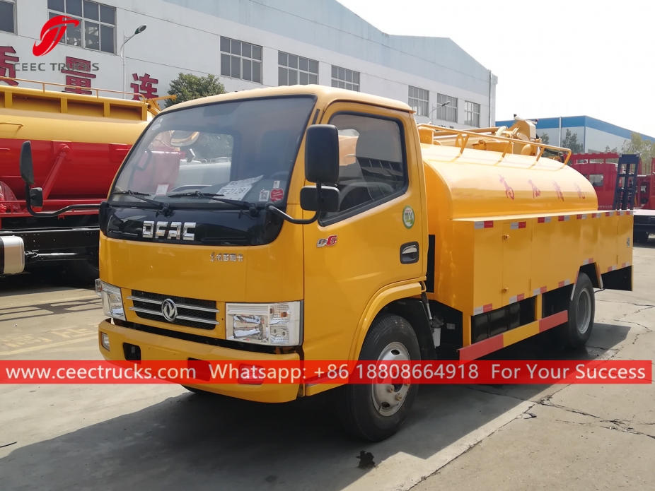 Caminhão de jato de esgoto 4CBM DONGFENG