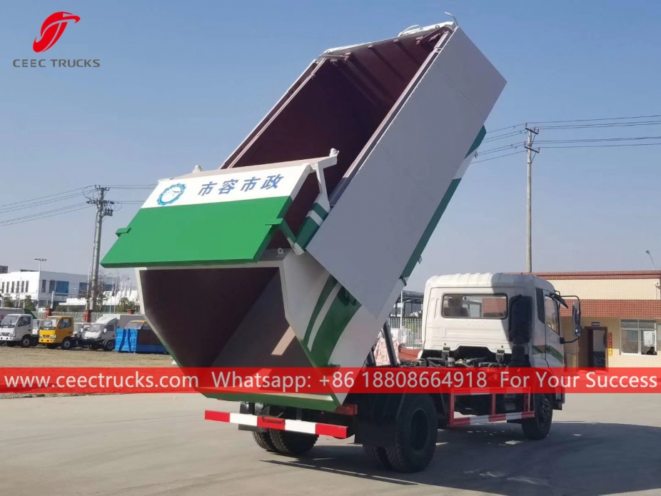 Dumper hidráulico de lixo 12CBM DONGFENG