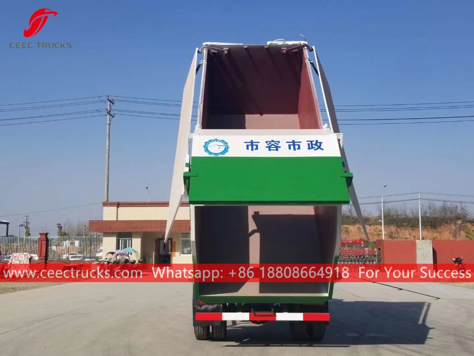 Dumper hidráulico de lixo 12CBM DONGFENG