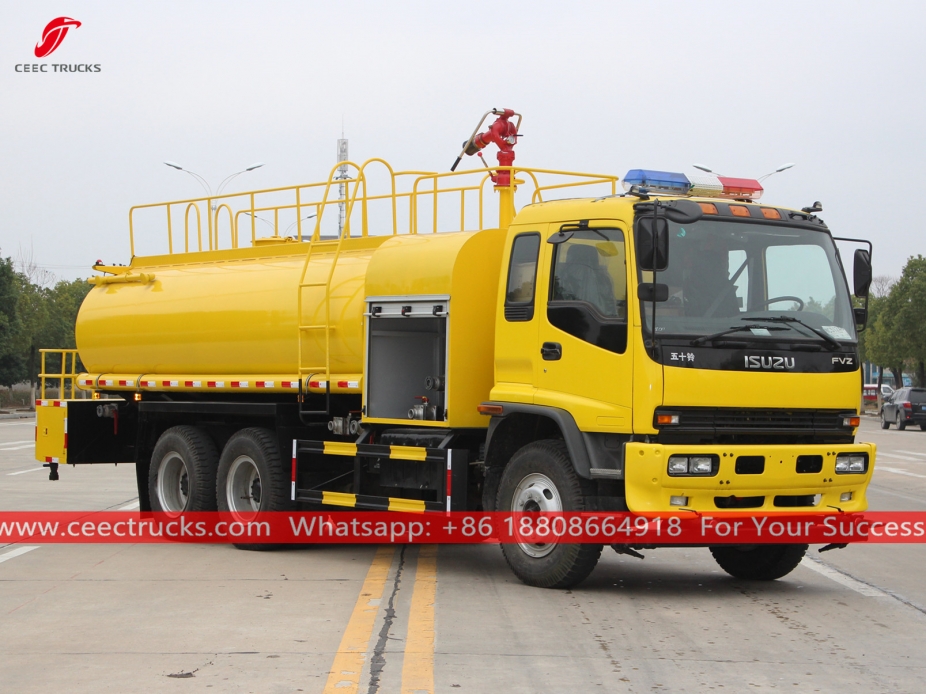 ISUZU 14.000 litros de água de fogo Bowser