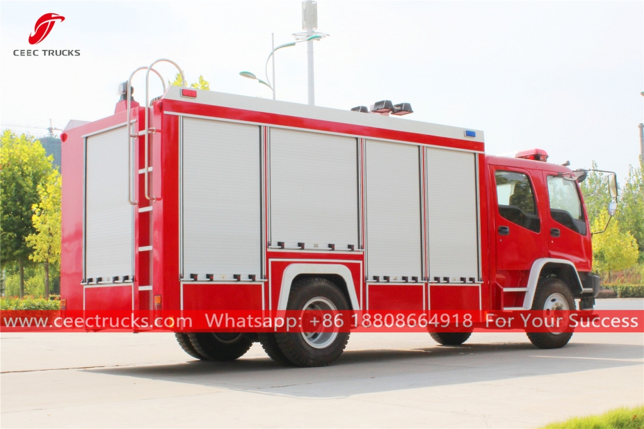 Caminhão de bombeiros de resgate de emergência ISUZU FVR