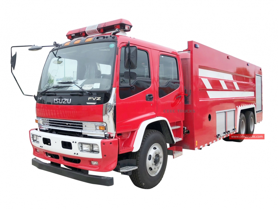 Caminhão de bombeiros de espuma de água ISUZU 12CBM