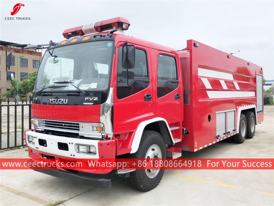 Caminhão de bombeiros de espuma de água ISUZU 12CBM