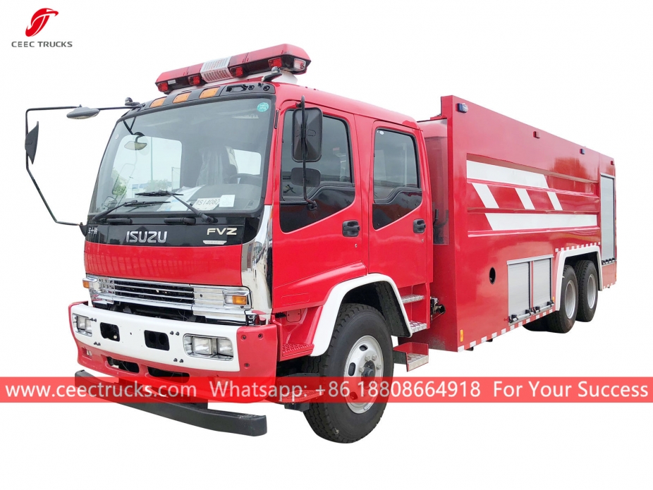 Caminhão de bombeiros de espuma de água ISUZU 12CBM