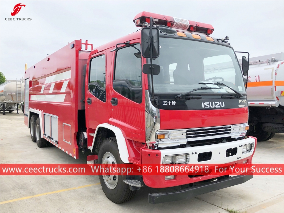 Caminhão de bombeiros de espuma de água ISUZU 12CBM