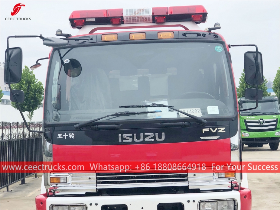 Caminhão de bombeiros de espuma de água ISUZU 12CBM