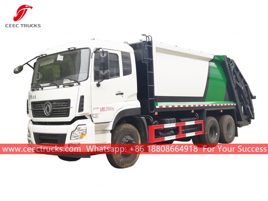 Caminhão de compressão de lixo Dongfeng 18CBM