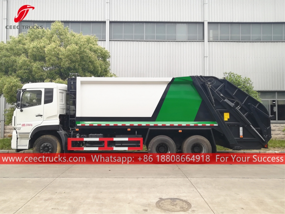 Caminhão de compressão de lixo Dongfeng 18CBM