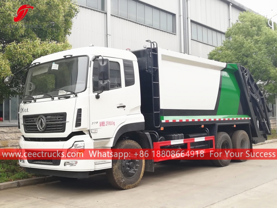 Caminhão de compressão de lixo Dongfeng 18CBM